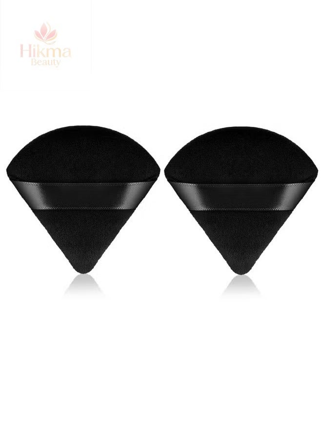 حكمة بيوتي إسفنجة مكياج مثلثة مضغوطة مزدوجة الاستخدام، مثالية لتوزيع المكياج بتغطية ناعمة ومظهر طبيعي، اسفنجة بودرة، اسفنج المكياج، اسفنجات مكياج، اسفنجة مكياج على شكل مثلث، اسفنجة بودره ،اسفنجة وجه، باودر بف، اسفنج مكياج، سبونج، ميكب، - Image 1