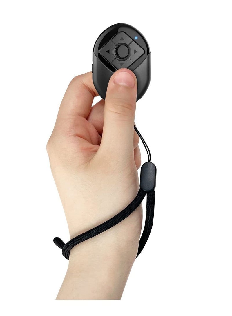 Captaintech Bluetooth Scrolling Page Turner, Bluetooth Remote Control for TIK TOK&Kindle App for iPhone iPad Android, Camera Shutter Remote Control, 6 Buttons Support Tiktok Video Recording/Play/Pause/Give a Like - Image 2