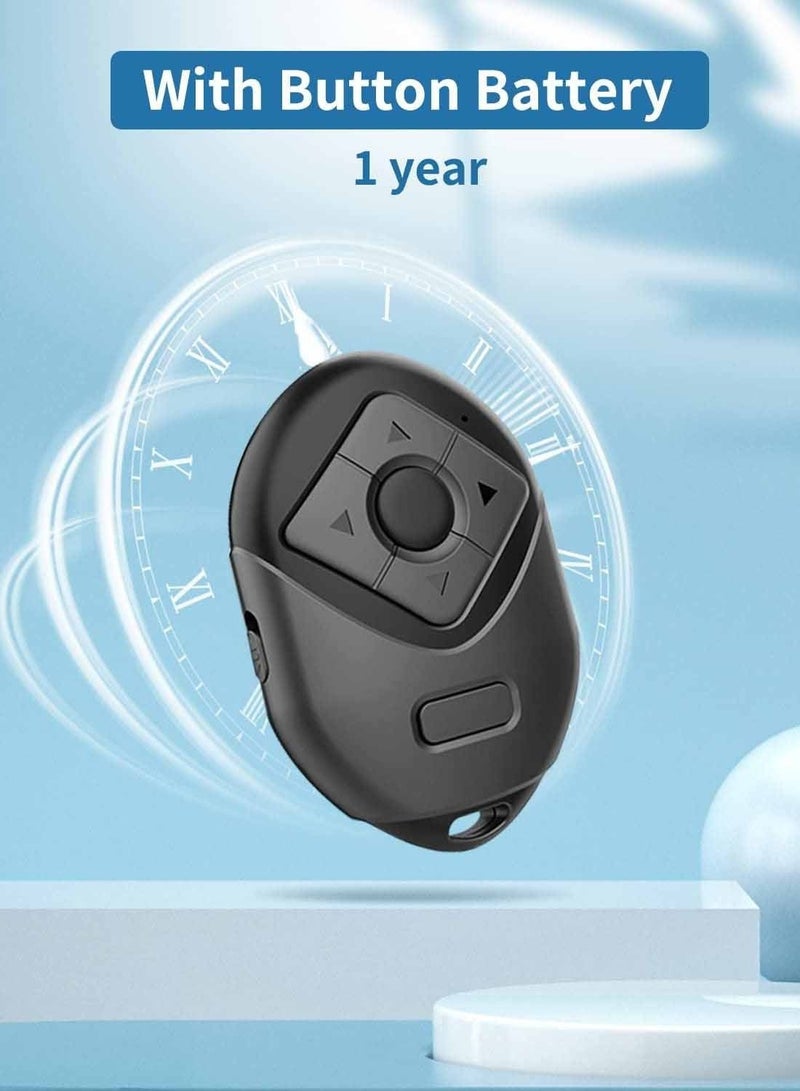 Captaintech Bluetooth Scrolling Page Turner, Bluetooth Remote Control for TIK TOK&Kindle App for iPhone iPad Android, Camera Shutter Remote Control, 6 Buttons Support Tiktok Video Recording/Play/Pause/Give a Like - Image 4