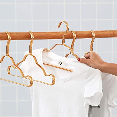 Rollyware Aluminium Clothes Hangers with Non-Slip Design Space Saving Heavy Duty Hangers for Men Women Suit Shirts Pants Jacket Coat Pack of (3) - Image 3