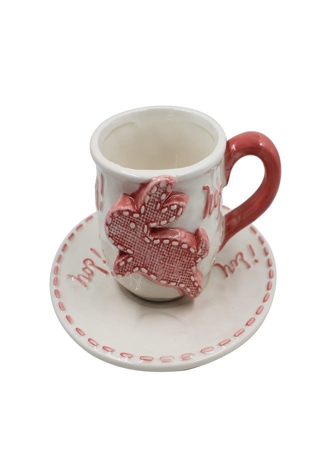 Jades : Easter Crockery Combo Set - 1 Tea Pot with 2 Cup and Saucer (B) - Image 5