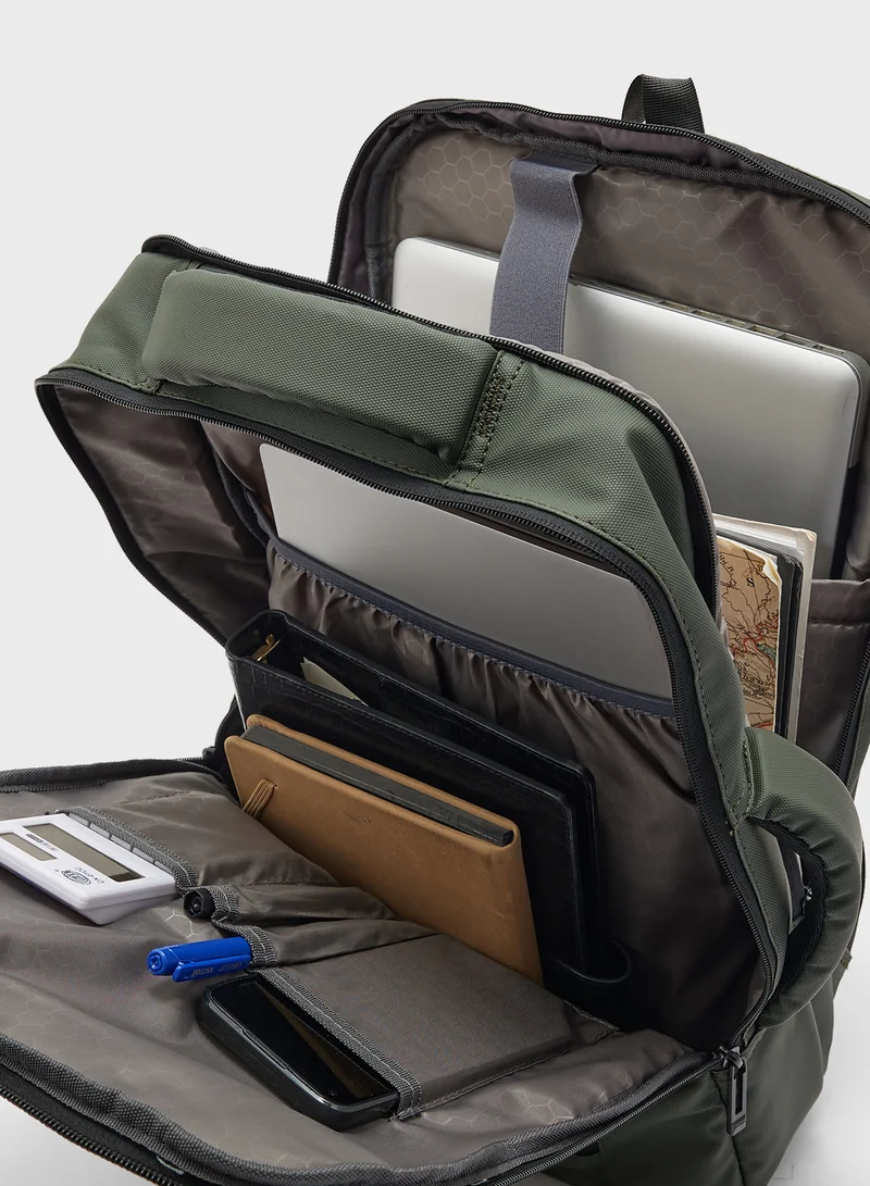 Robert Wood Casual Padded Laptop Backpack With Usb Port