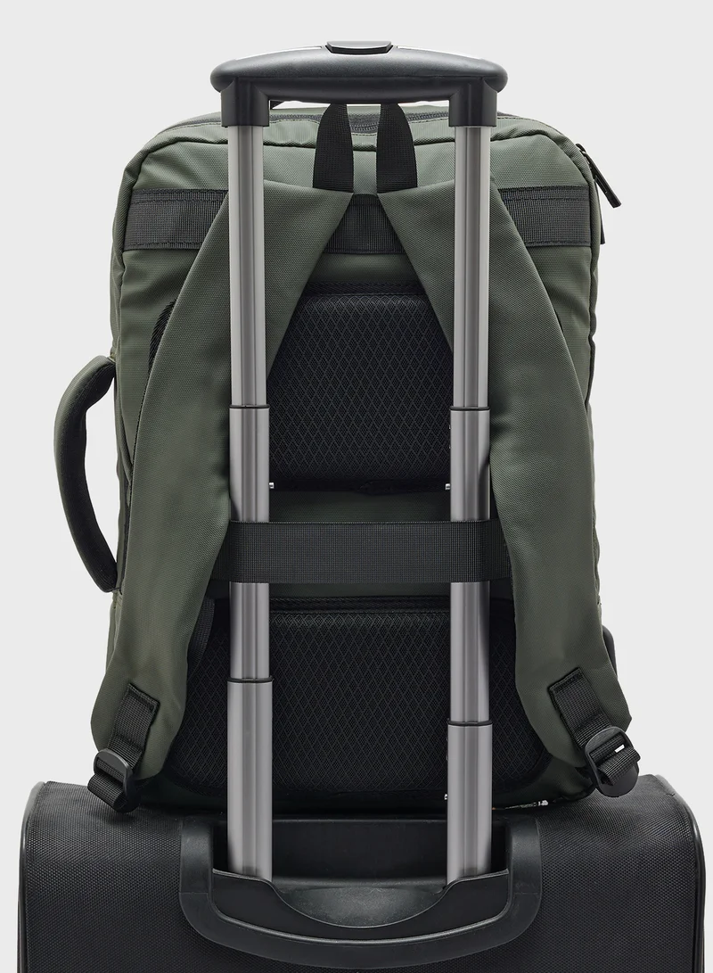Robert Wood Casual Padded Laptop Backpack With Usb Port