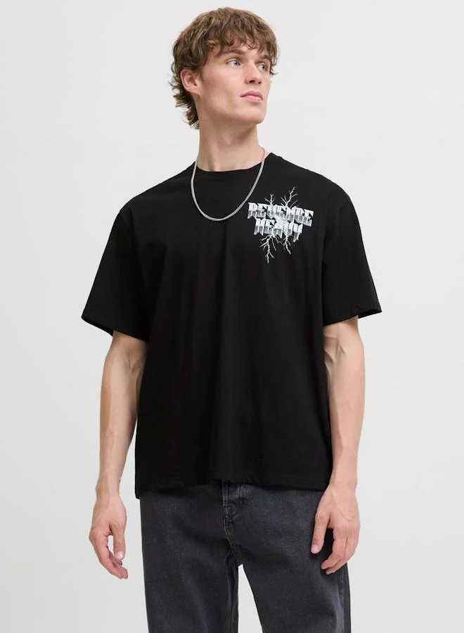 JACK & JONES Jack And Jones JOREAGLEROCK Gallery Crew Neck T-Shirt