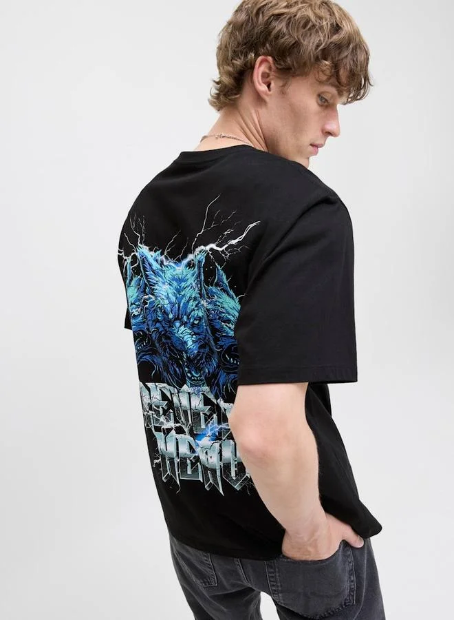 JACK & JONES Jack And Jones JOREAGLEROCK Gallery Crew Neck T-Shirt