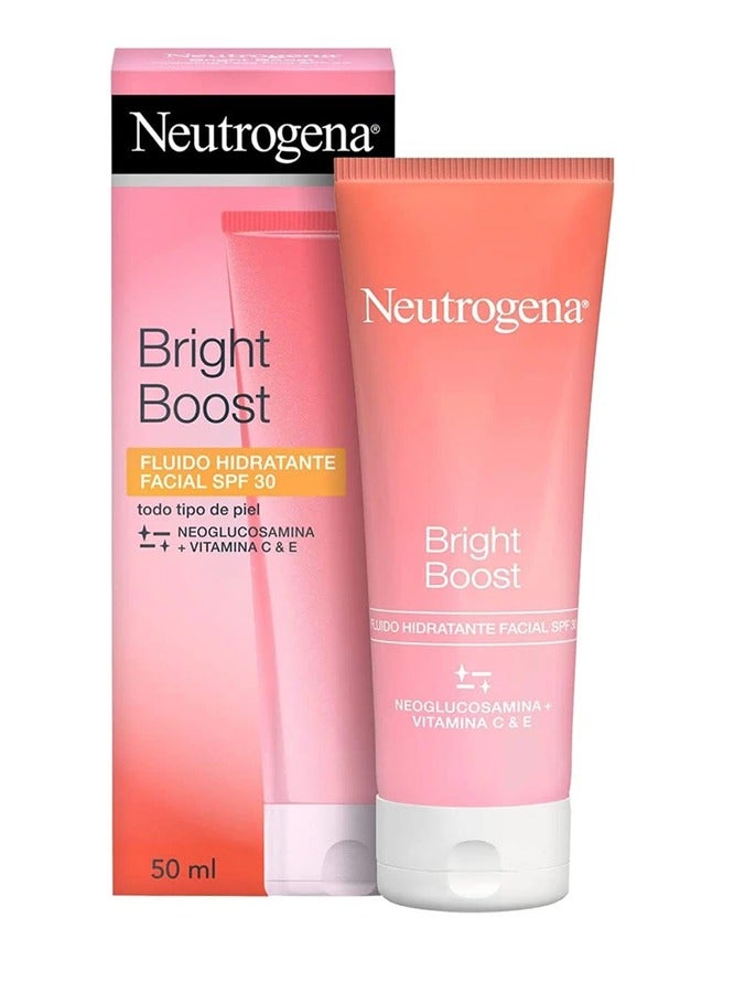 Neutrogena Acne Care Neutrogena Bright Boost Gel Face Cream SPF 30, 50ml, with antioxidants, vitamins C & E and Neoglucosamine, an essential hyaluronic acid that promotes skin care, refreshment and radiance, Neutrogena - Image 1
