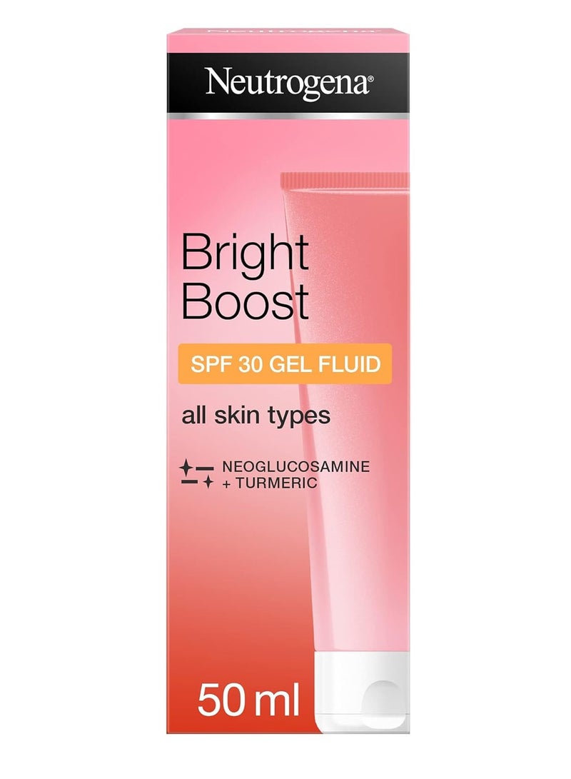 Neutrogena Acne Care Neutrogena Bright Boost Gel Face Cream SPF 30, 50ml, with antioxidants, vitamins C & E and Neoglucosamine, an essential hyaluronic acid that promotes skin care, refreshment and radiance, Neutrogena - Image 2