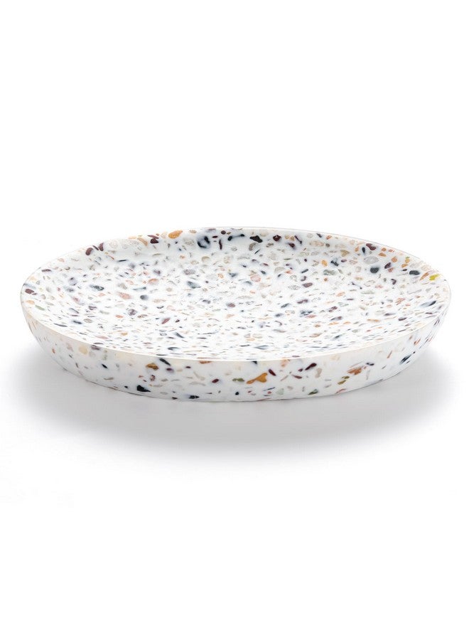 Luxspire حامل صابون لوكسباير، صينية صابون من الراتنج، صندوق حامل صابون، علبة صابون بيضاوية، حامل صينية إسفنجية لتنظيف الحمام، حوض الاستحمام، مطبخ، سطح الطاولة، تيرازو - Image 1