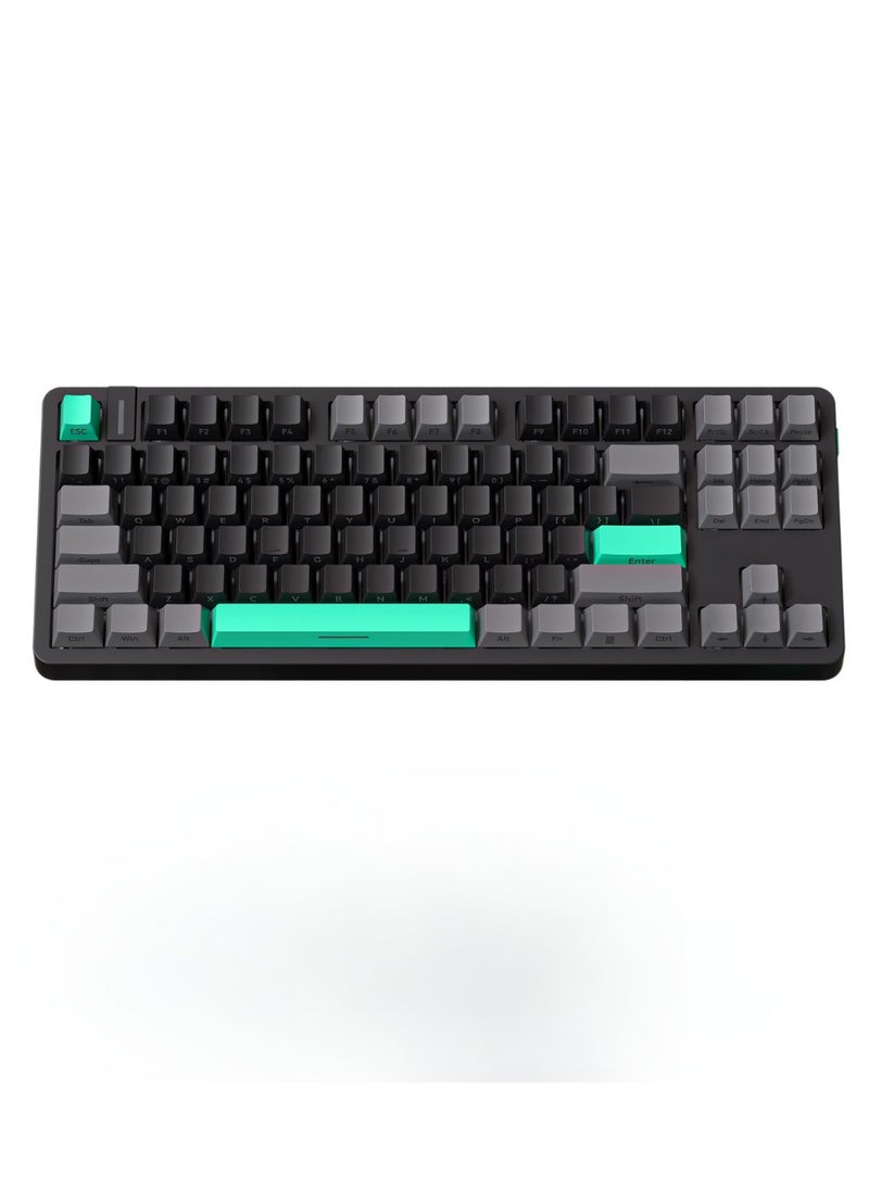 UCHUANG G87 Mechanical Keyboard, 87 Keys, White Light, Backlit, Hot-Swappable, Gamer Wired, PBT Keycaps, Side Engraved, Customized Noah silver Switch  - Image 1