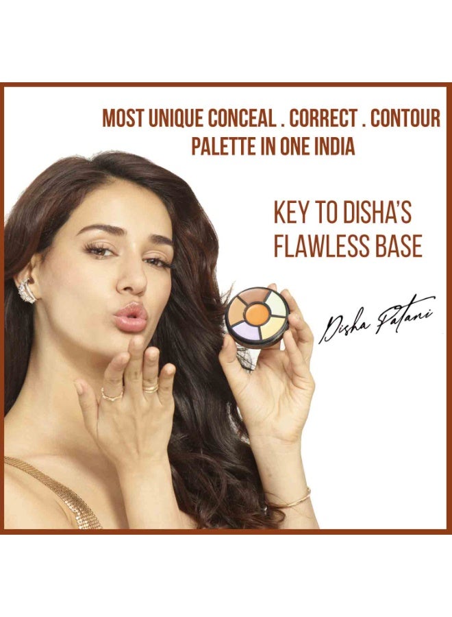 INSIGHT Pro Concealer Palette - Shade Corrector | Makeup Wheel for Face | Satin–Matte Finish | 3-in-1 Conceal, Contour & Correct | Waterproof | Full Coverage | 15gm - Image 3