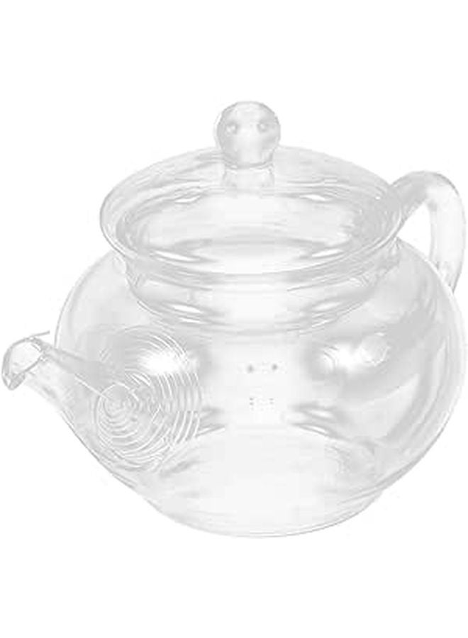 Heat Resistant Borosilicate Glass Tea Pot 250ml with Stainless Steel Filter for Loose Leaf Tea - Image 1