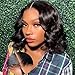 ISEE Wear and Go Glueless Wigs Human Hair Pre Plucked Pre Cut Short Bob Body Wave Lace Front Wigs Human Hair for Women Upgraded Glueless Bob Wig No Glue 6x4 HD Lace Closure Wigs (12 Inch) - Image 2