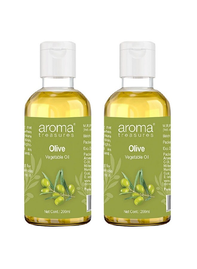 Aroma Treasures Olive Vegetable Oil Pack of 2 (200ml X 2) - Image 1