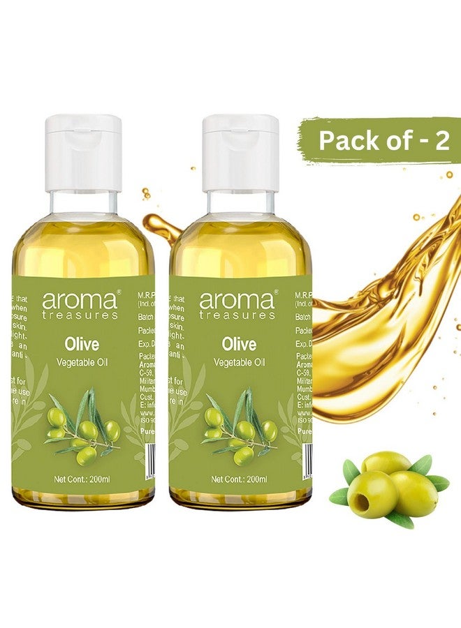 Aroma Treasures Olive Vegetable Oil Pack of 2 (200ml X 2) - Image 2