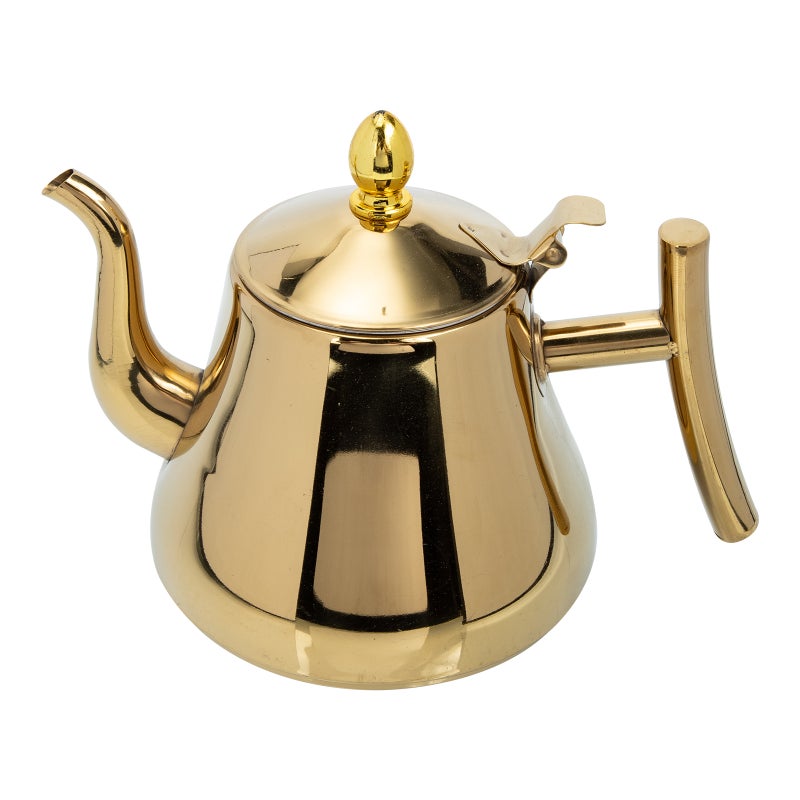 2pcs Coffee Kettle Large Capacity Tea Pot Stainless Steel Tea Pot with Strainer - Image 1