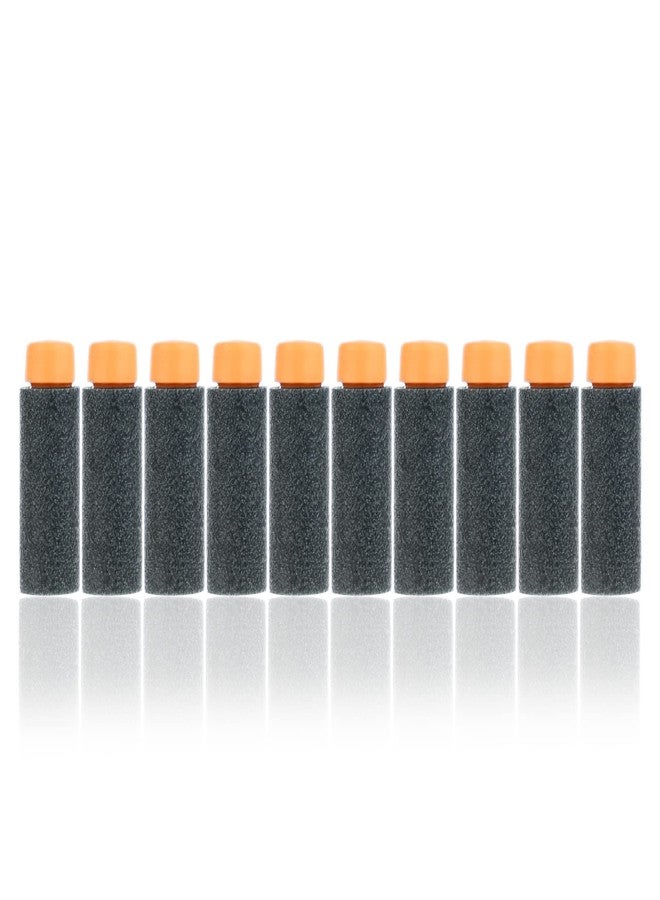 JGCWorker 200pcs 2nd Generation High-End of Half-Lenth Soft Dart, Soft Short Dart for Adventure Force Nexus Pro and Worker Swift (Black and Orange) - Image 3