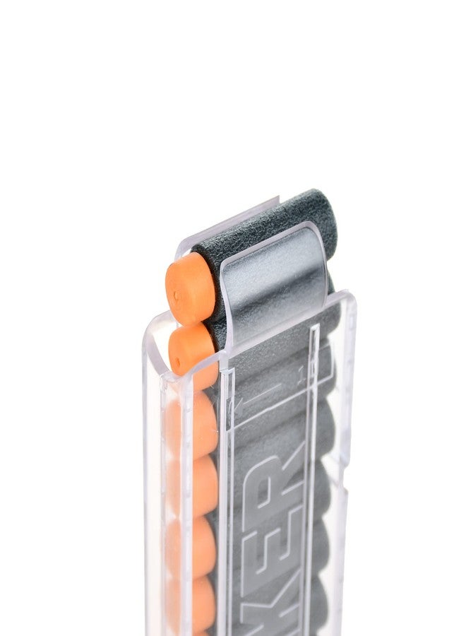 JGCWorker 200pcs 2nd Generation High-End of Half-Lenth Soft Dart, Soft Short Dart for Adventure Force Nexus Pro and Worker Swift (Black and Orange) - Image 5