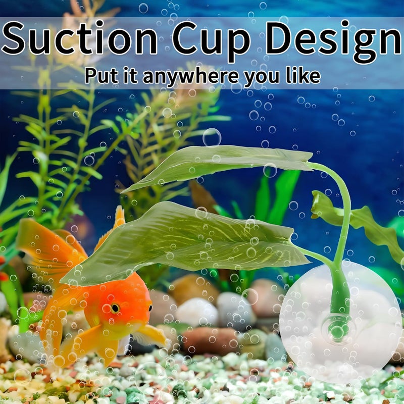 Qivorimith Beta Fish Toys,2 PCS Betta Fish Leaf Hammock,Betta Fish Tank Decorations Aquarium Decor for Sleeping Resting Hiding Playing Breeding - Image 4