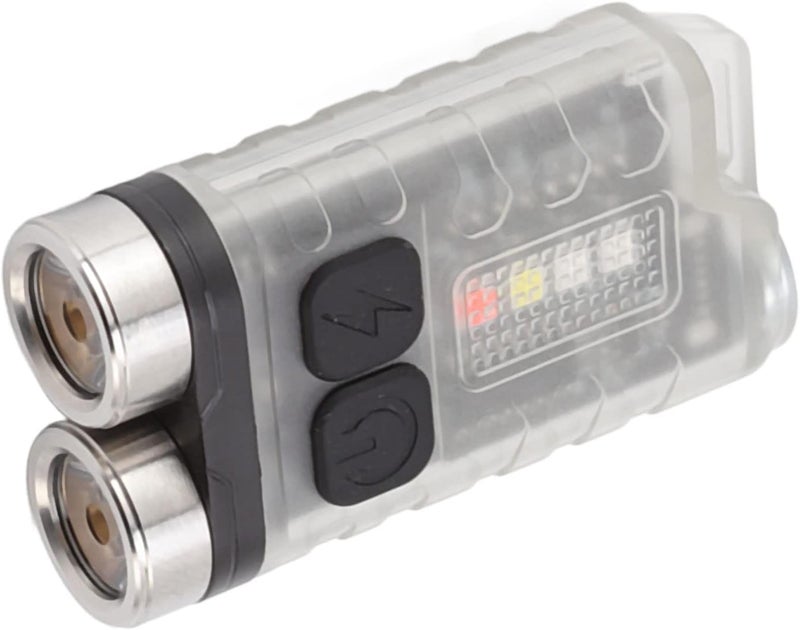 Hiking Flashlight, Compact Flashlight, V3 Mini Keychain Flashlight USB Rechargeable Small Flashlight Outdoor Waterproof Camping Hiking Maintenance Lights Portable Magnetic Flashlight(White) - Image 5