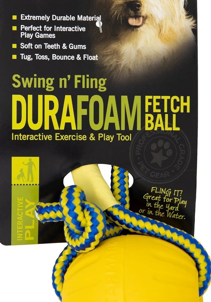 Starmark Swing 'n Fling DuraFoam Ball Dog Toy - Medium Fetch Toy for Dogs - Image 2