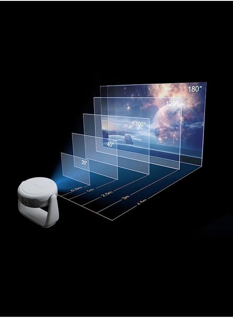 K1 4K Ultra HD Smart Projector – 380 ANSI Lumens Android 11 Mini Projector with Auto Focus, Auto Keystone Correction, 5G WiFi 6 & Bluetooth 5.0 | Built-in Battery, 180" Screen, MEMC, HDR10, Portable Home Theater & Outdoor Movie Projector  - Image 2