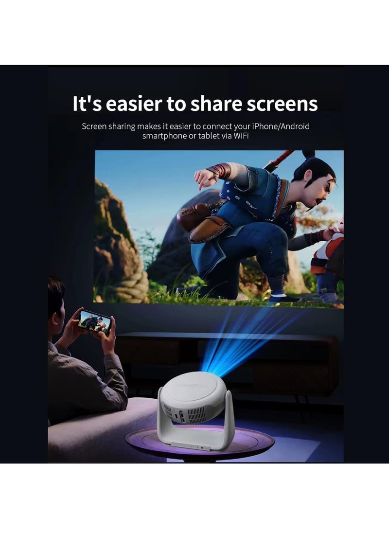 K1 4K Ultra HD Smart Projector – 380 ANSI Lumens Android 11 Mini Projector with Auto Focus, Auto Keystone Correction, 5G WiFi 6 & Bluetooth 5.0 | Built-in Battery, 180" Screen, MEMC, HDR10, Portable Home Theater & Outdoor Movie Projector  - Image 5