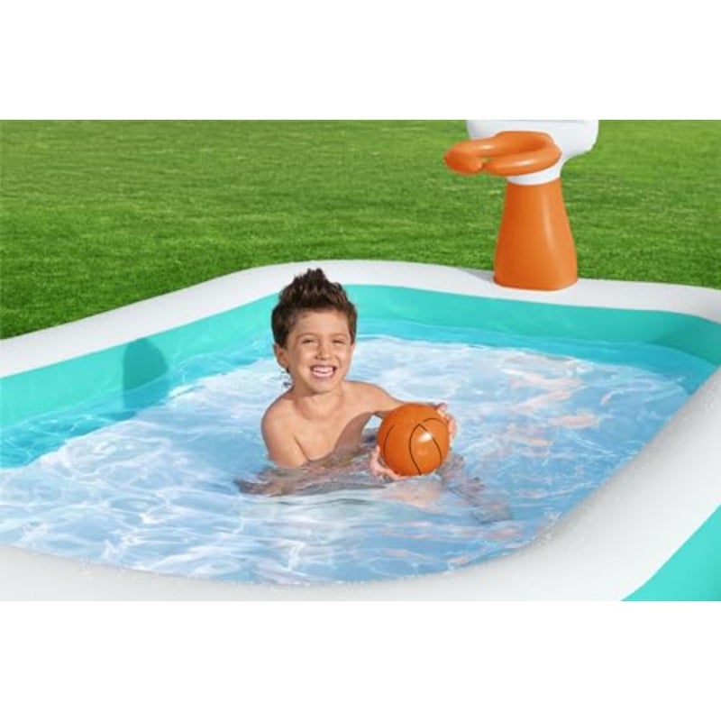 ® 8'3" x 66" x 40"/2.51m x 1.68m x 1.02m Dunk n' Splash Family Pool 26-54445 - Image 4