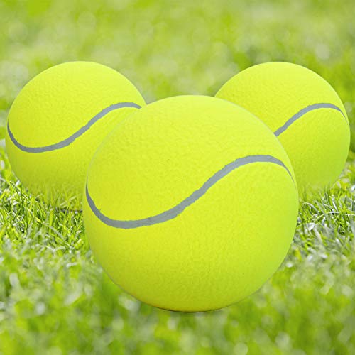 SenseYo Pomeat Big Tennis Ball for Dogs 9.5" Inflatable Giant Tennis Balls Pet Chew Toy - Image 5