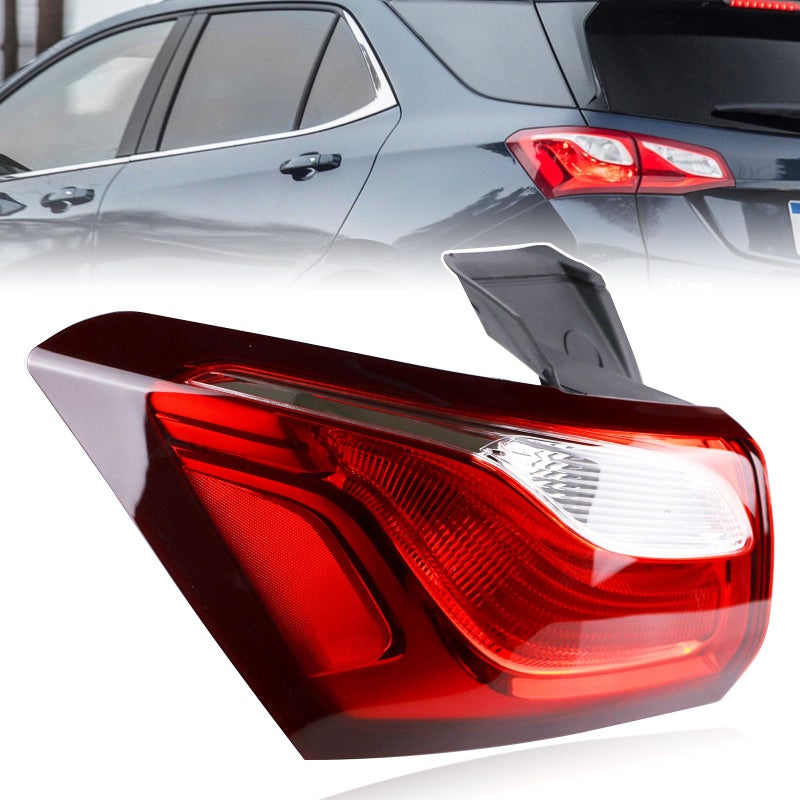 Lochnchn Tail Light Assembly Compatible with Chevy Equinox 2018 2019 2020 Left Driver Side Taillight Rear Outer Tail Lamp Replace 84769835 Halogen Type NONLED