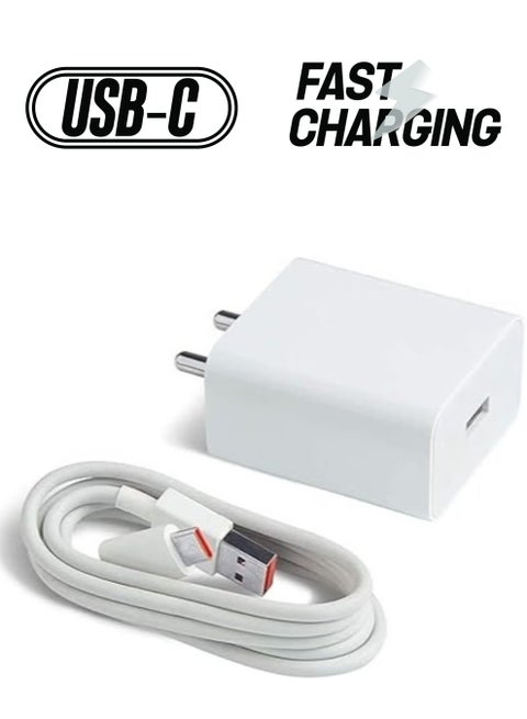 Fast Type-C Charger for Xiaomi Redmi Note 11 – Original Adapter, Qualcomm QC 3.0 Quick Charge, Adaptive Fast Charging, Compatible with Dash, VOOC, AFC