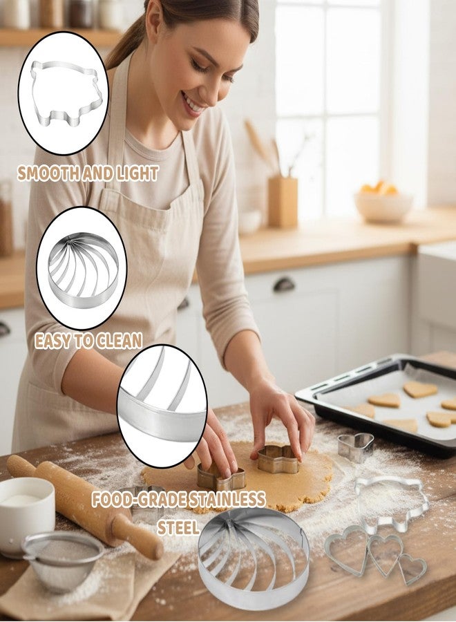 CZFSWT 9PCS Concha Tool Set, Pig Cookie Tools, Cookie Molds Suitable for Parties and Family Baking Sessions - Image 3