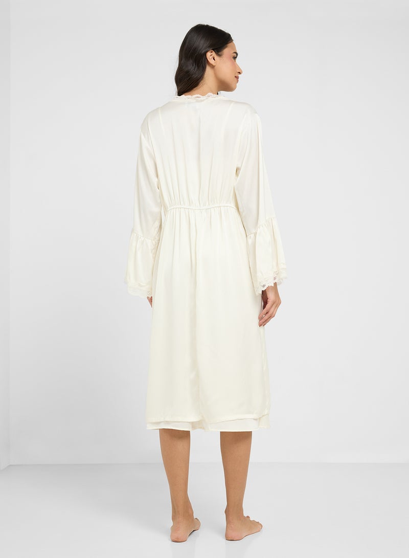 ELLA Night Robe & Slip Dress Set  - Image 2