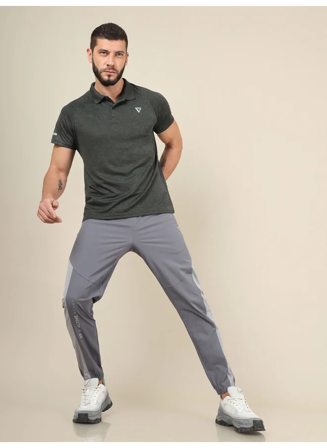 تكنوسبورت Technosport Color Block Woven Track Pants with Cuffs