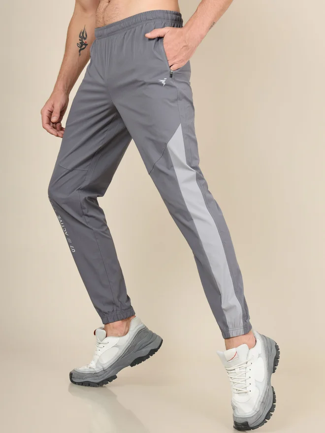 تكنوسبورت Technosport Color Block Woven Track Pants with Cuffs