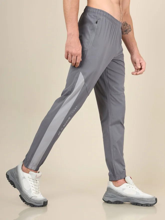 تكنوسبورت Technosport Color Block Woven Track Pants with Cuffs