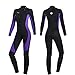 Skyone Wet Suits for Women Men Full Body 3MM Neoprene Wetsuit Diving Suit in Cold Water, Long Sleeves Front Zip Scuba - Image 2