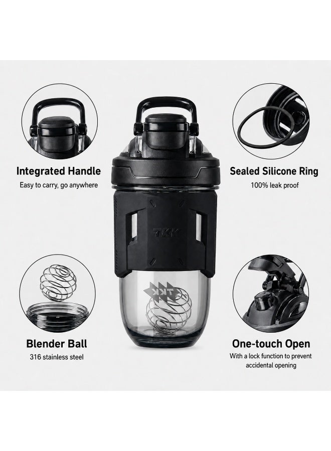 TKK 700ml Tritan plastic Blender Shaker with Shaker Ball for Protein Shakes - Image 5