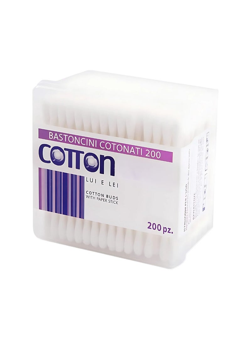 hayapoint Cotton Swabs 300 Pieces, Double-Ended Bamboo Cotton Buds, 100% Biodegradable and Natural, Soft and Flexible Ear Buds for Baby, Makeup, Personal Care, and Daily Cleaning - Image 1