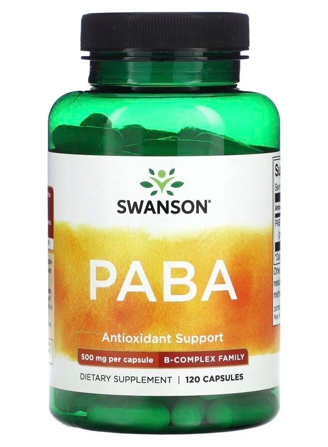 SWANSON PABA 500 mg 120 Capsules