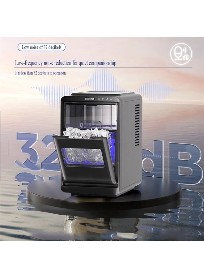 Cool Baby Countertop Ice Maker, 1.8L Water Tank, 12kg/24h Output, Quiet 32dB, Crescent Ice Cubes - Image 3
