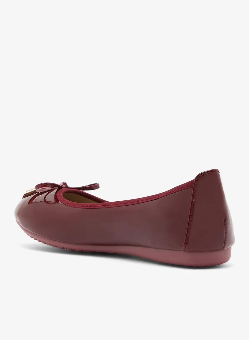 Ginger Burgundy Classic Ballet Flats for Women | Best Price UAE