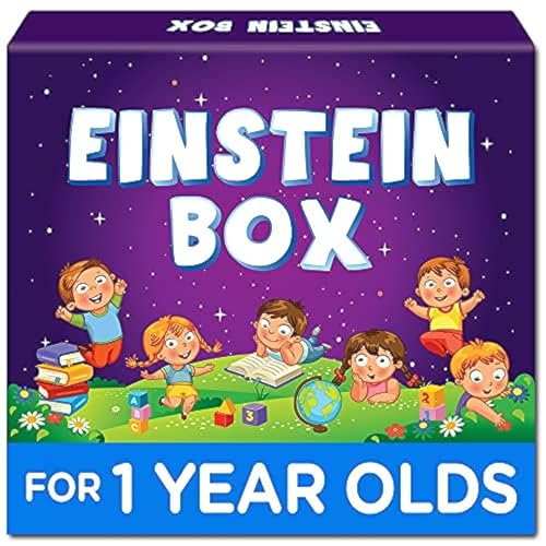 EINSTEIN BOX for 1 Year Old Boys/Girls | Gift Toys & Board Books for Kids | Learning Kit & Educational Toys | Pretend Play Set of Animal Masks | Activity Book Included, Multicolor - Image 1