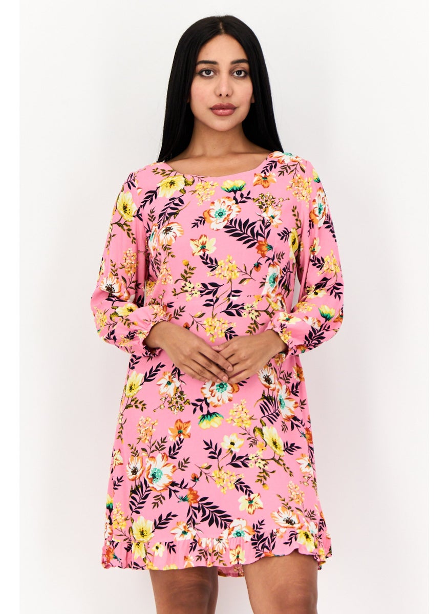ONLY Women Allover Print Midi Dress, Multicolor  - Image 1