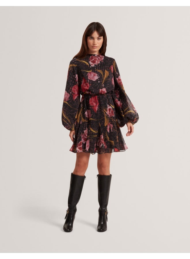 Ted Baker LONG SLEEVE PRINTED MIDI DRESS - Image 2
