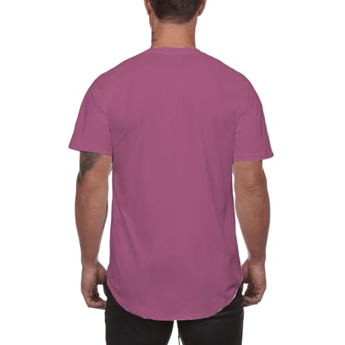 Muscle Killer 3 Pack Men's Gym Workout Bodybuilding Fitness Active Athletic T-Shirts Workout Casual Tee (X-Large, Black+Apricot+Dark Purple) - Image 3