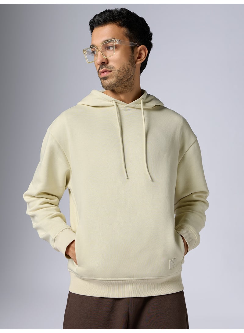 اكس واي اكس اكس سويت شيرت بقلنسوة من إنتلي سموث بالس تيري قطني بأكمام طويلة ومقاس كبير للرجال - Image 1