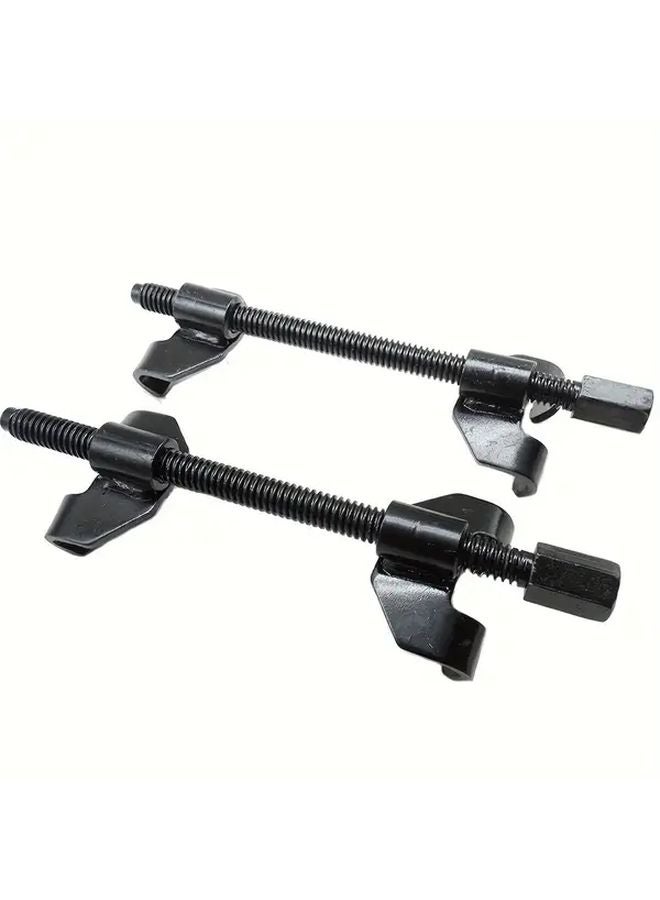 Steel Spring Compressor Tool Set 2 Pcs 380mm Manual Strut Coil Clamp for Suspension Repair - Image 1