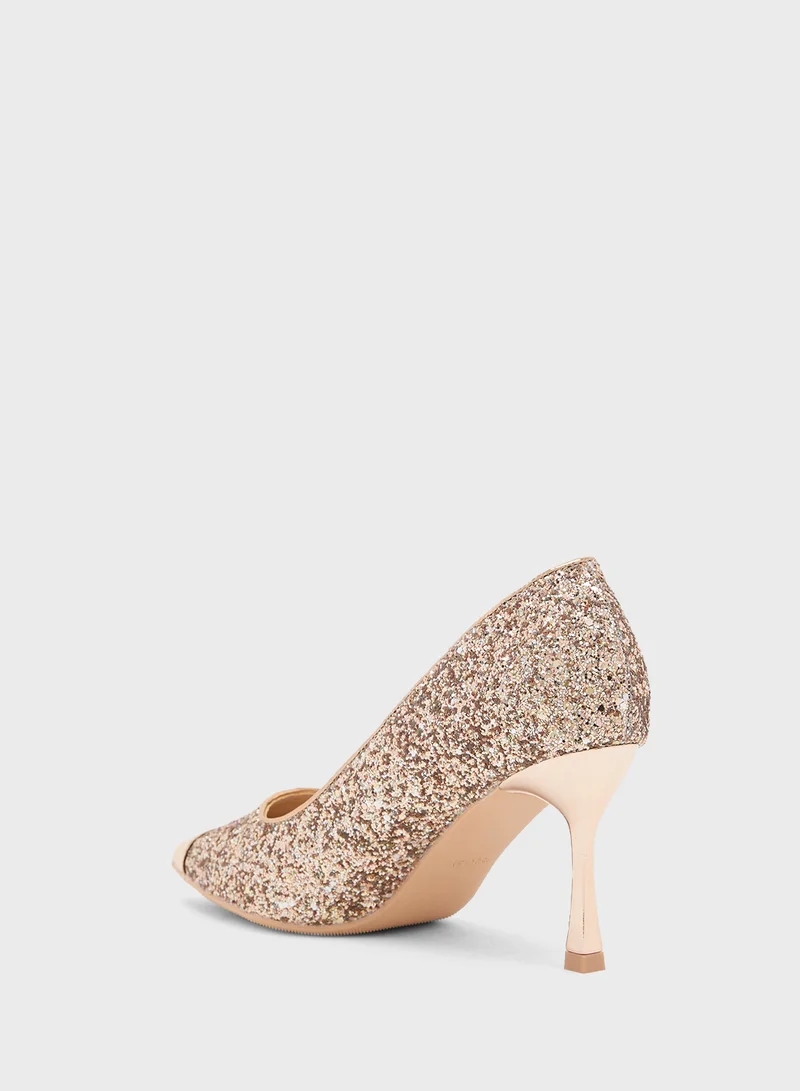 ELLA High Heeled Glitter Pump