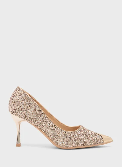 ELLA High Heeled Glitter Pump