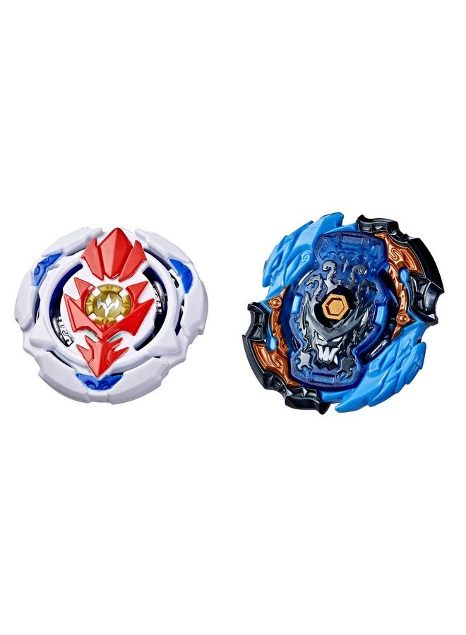 BeyBlade باي بليد بيرست سيرج دوال كولكشن باك هايبرسفير لورد هيدراكس H5 و سلاينغ شوك سبايرال تريبتون T4 لعبة قتال توب تويز - Image 2